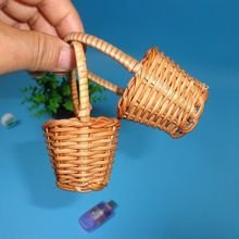Extra small bamboo basket, toy accessories, mini basket, rattan basket, flower basket