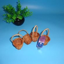 Extra small bamboo basket, toy accessories, mini basket, rattan basket, flower basket