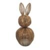 Natural rattan hand-woven rabbit pumpkin Easter basket pastoral fun