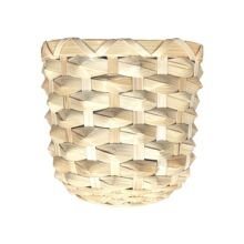 Hand-woven bamboo pineapple flower basket office table green plant flower decoration basket