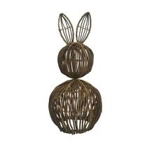 Natural rattan hand-woven rabbit pumpkin Easter basket pastoral fun