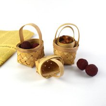 Mini basket wood chip basket candy basket wedding gift basket