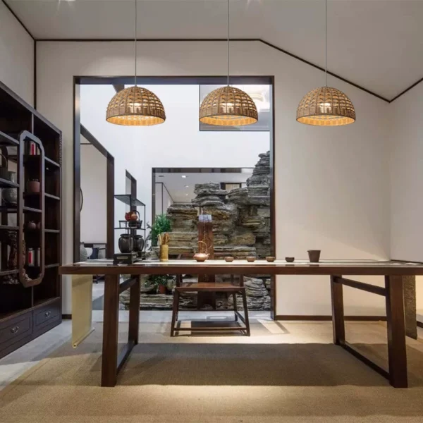 O1CN01RLU3q529qYRLCy3dW_!!982378119-0-cib.jpg_ Light luxury lighting living room study tea room restaurant rattan chandelier lamp shade bar simple creative decorative lamp