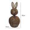 Natural rattan hand-woven rabbit pumpkin Easter basket pastoral fun