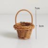 Extra small bamboo basket, toy accessories, mini basket, rattan basket, flower basket