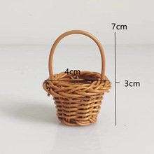 Extra small bamboo basket, toy accessories, mini basket, rattan basket, flower basket