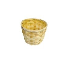 Portable bamboo basket small bamboo basket home decoration for rice stickers snacks candy bamboo basket rattan mini bamboo basket
