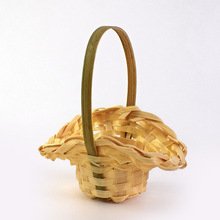 Mini bamboo woven extra small hand basket, pure handmade dried flower universal storage basket