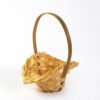 Mini bamboo woven extra small hand basket, pure handmade dried flower universal storage basket