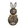 Natural rattan hand-woven rabbit pumpkin Easter basket pastoral fun